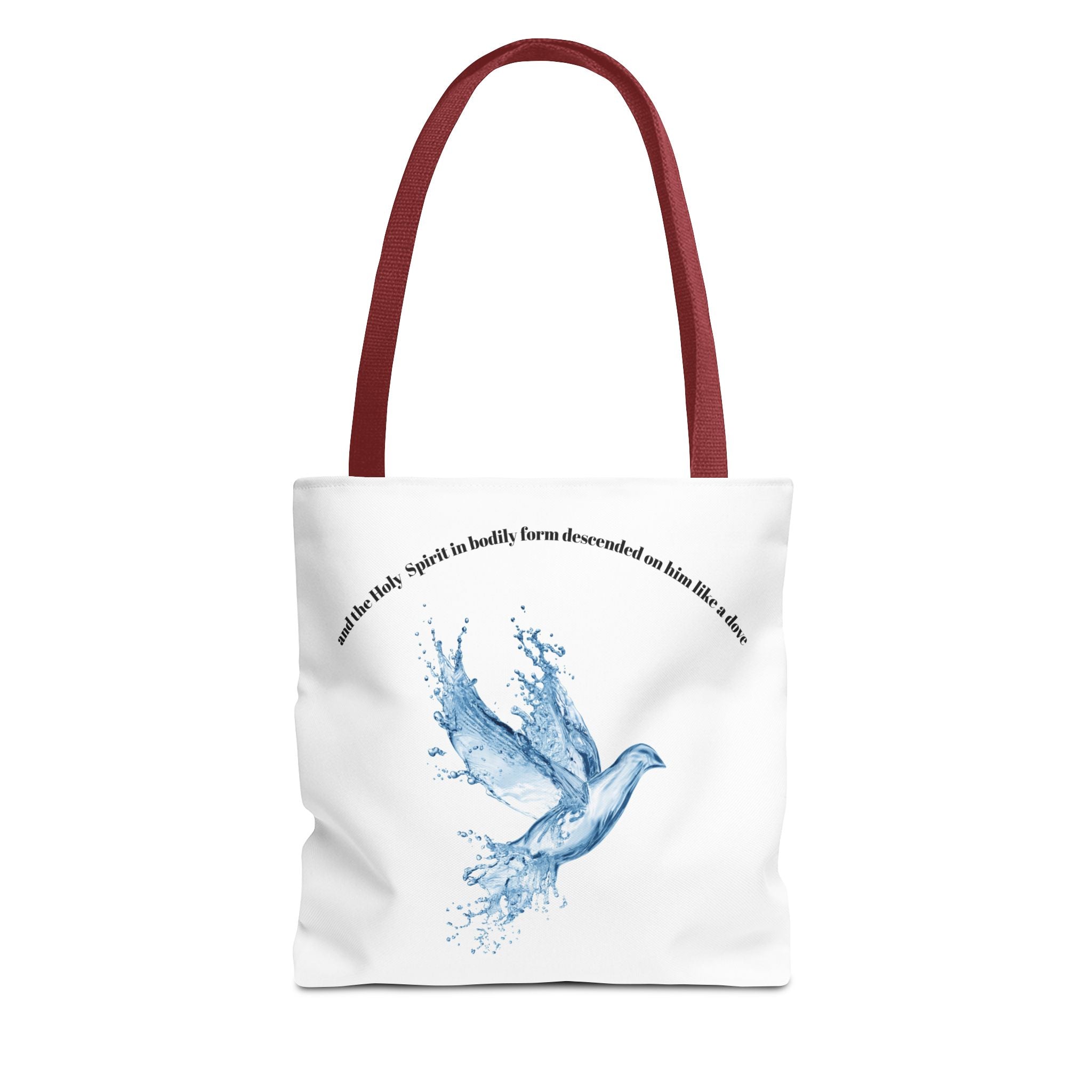 Spiritual Tote Bag with Water Splash Design, Eco-Friendly Beach Bag, Inspirational Gift, Unique Shopping Tote, Christian Art